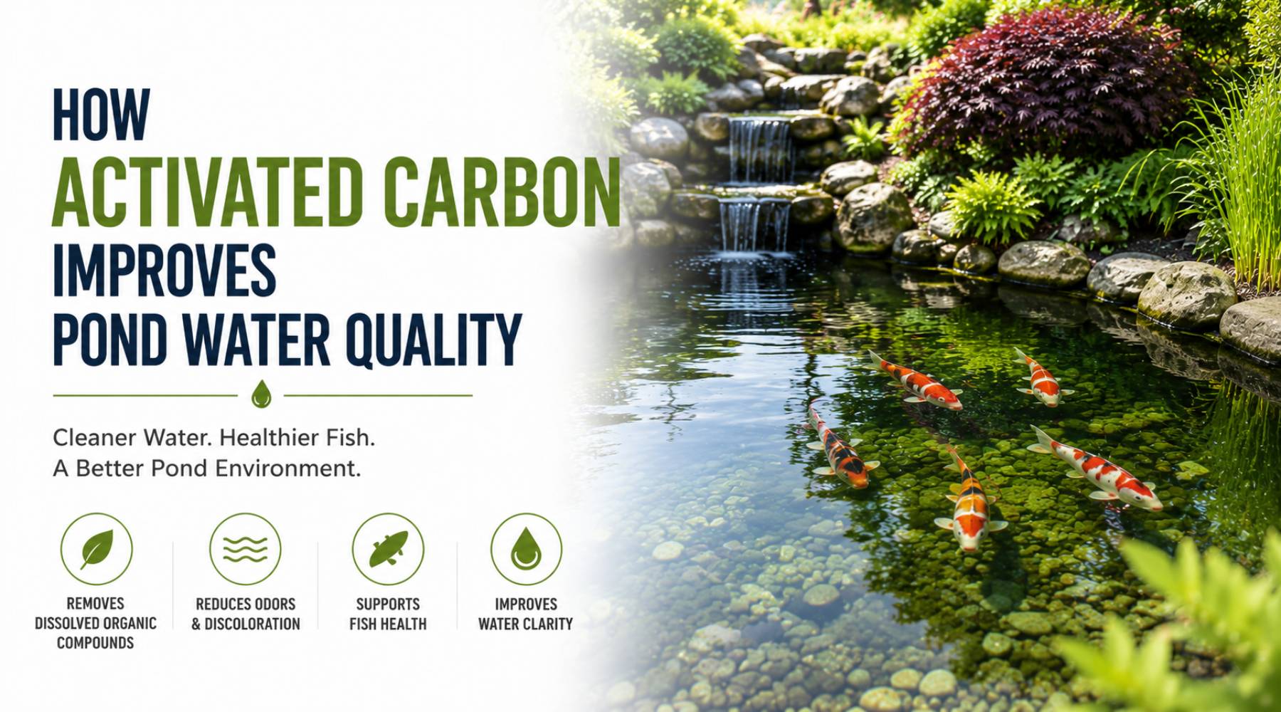 How Activated Carbon Improves Pond Water Quality