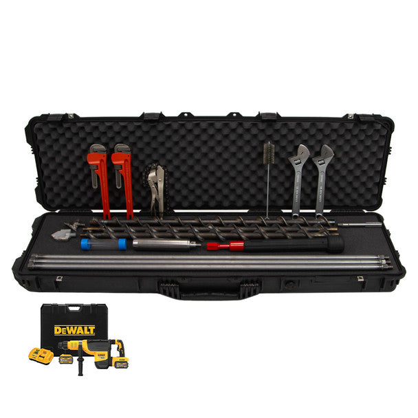 AMS 2 SST Flighted Auger Kit w/ Drill, 5/8 Thread | AMS Soil Sampling Equipment