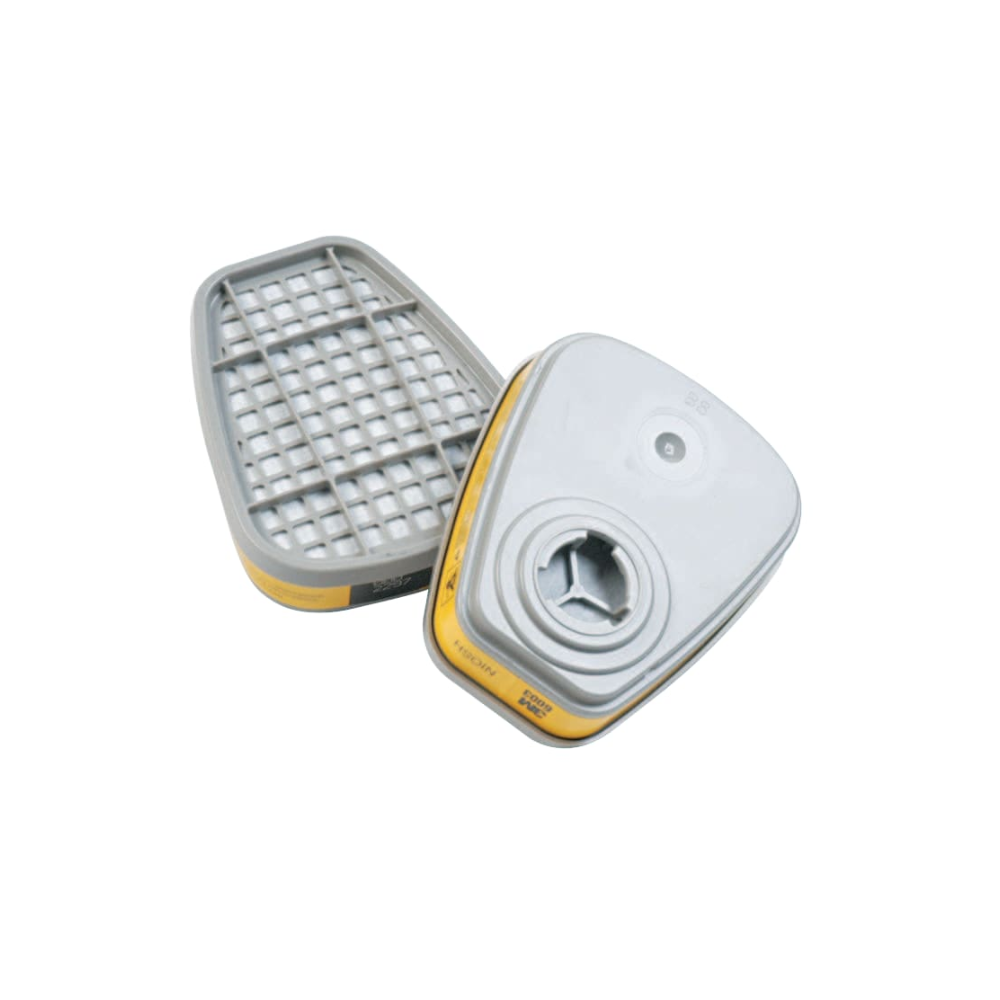 3M 6000 Series Acid Gas/Organic Vapor Cartridges – Yellow (2-Pack)