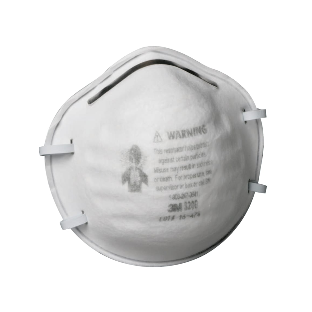 3M N95 Particulate Respirator – Half Facepiece, Two Fixed Straps, White