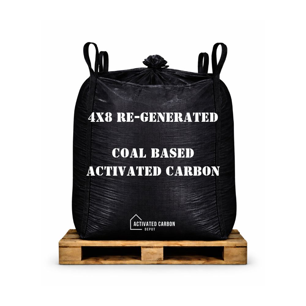 4x8 Re-Generated Coal Based Activated Carbon Super Sack & Pallet Options - 1100lbs