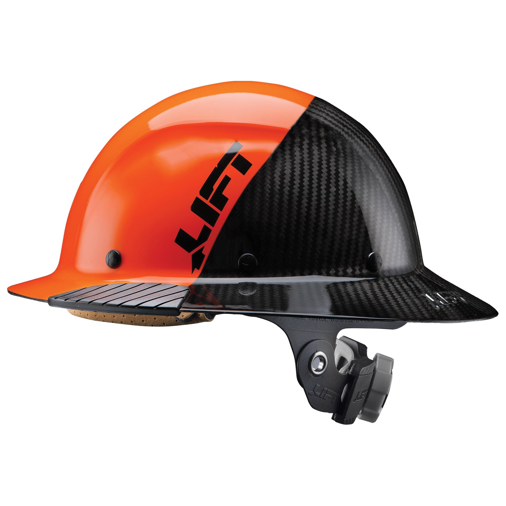 LIFT Safety DAX Fifty/50 Carbon Fiber Full Brim Hard Hat | ANSI Type I Class C | EN 397