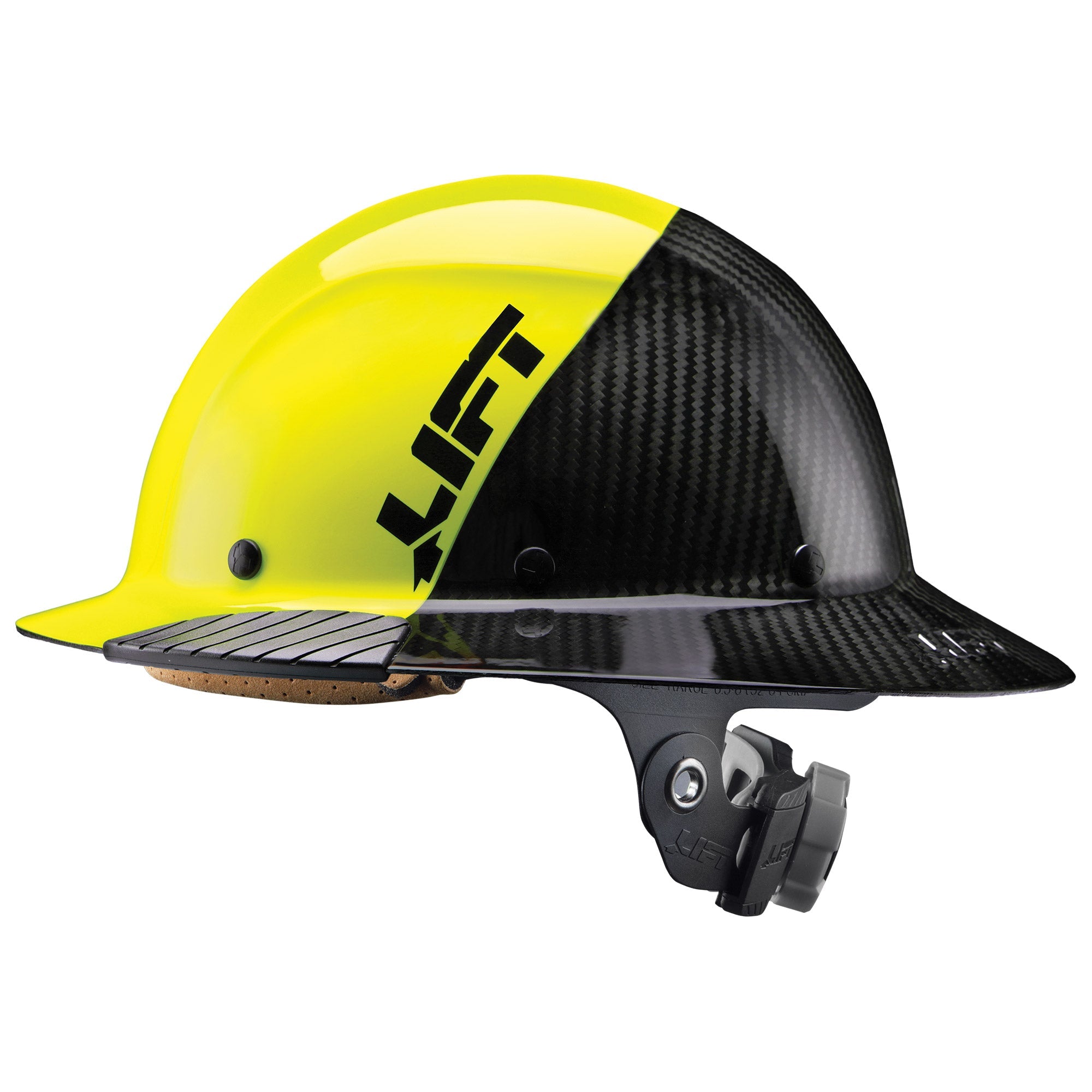 LIFT Safety DAX Fifty/50 Carbon Fiber Full Brim Hard Hat | ANSI Type I Class C | EN 397