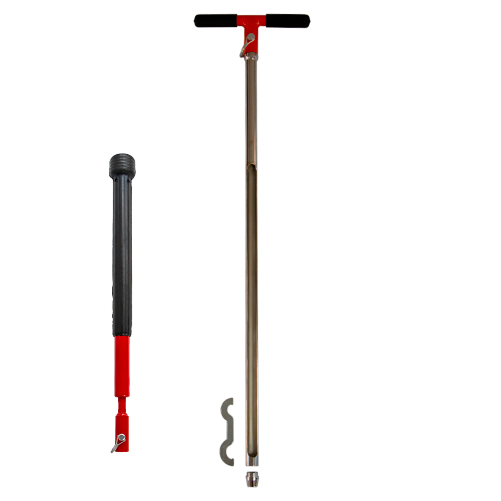 AMS 1" X 36" Replaceable Tip Soil Probe (24" Window) Slide Hammer Kit, Hex Quick Pin