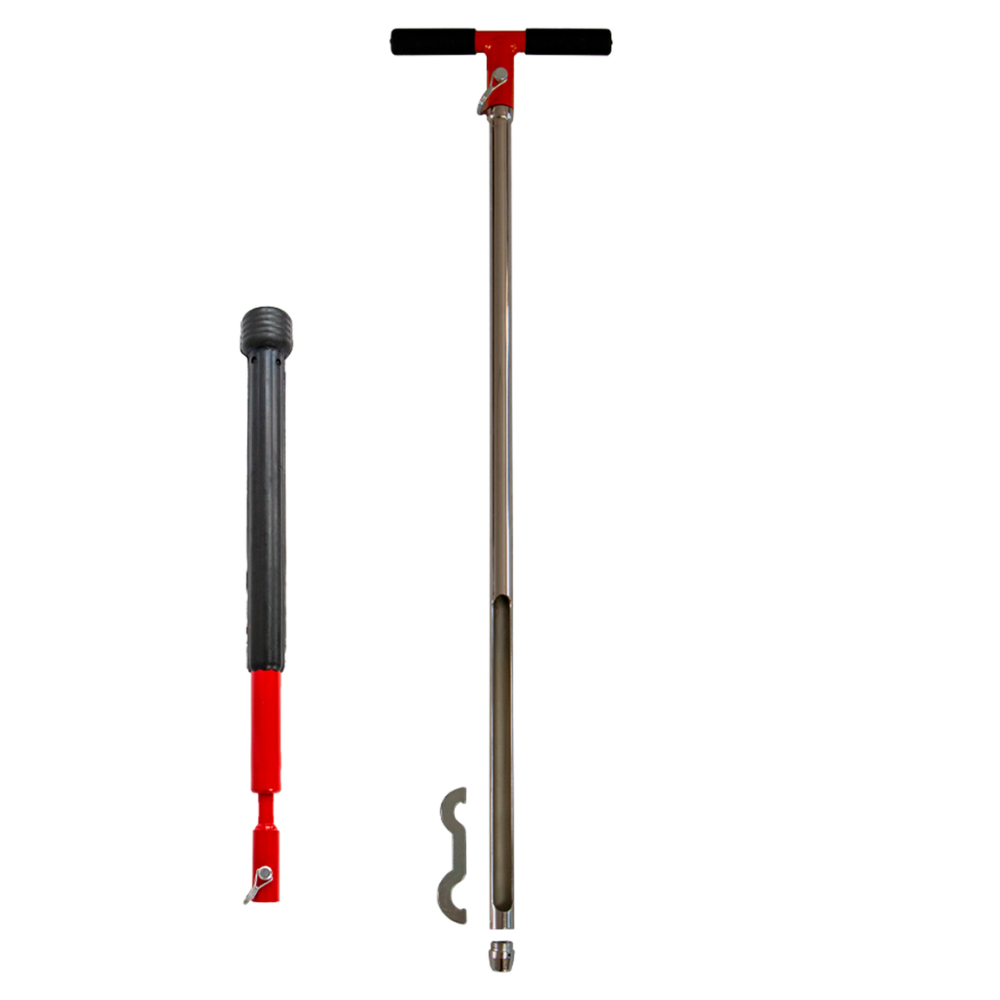 AMS 1" x 36" Replaceable Tip Soil Probe Slide Hammer Kit with Hex Quick Pin