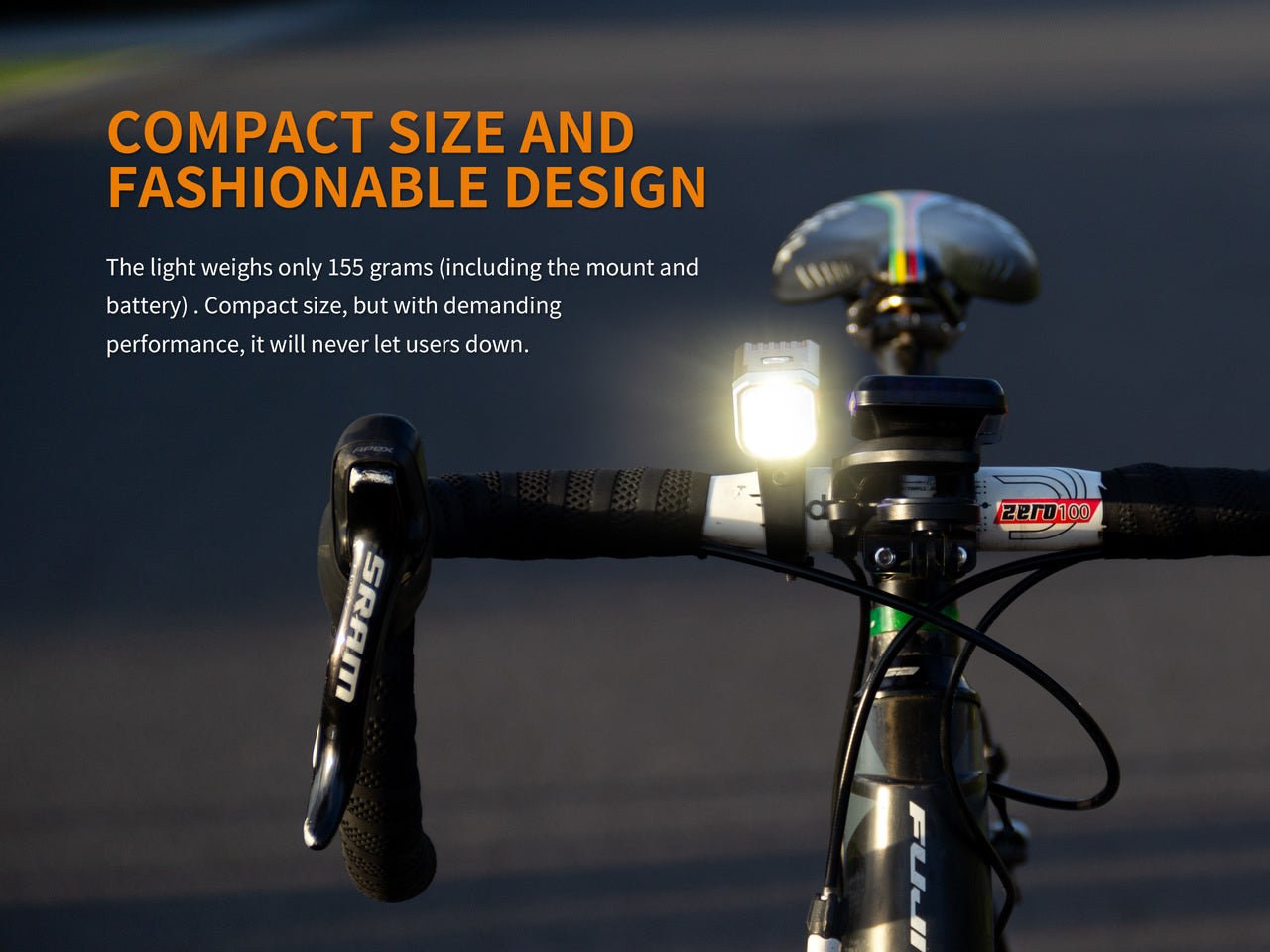 Fenix BC25R LED Bike Light | 600 Lumens | Anti-Glare | IP66 | 2600mAh Battery