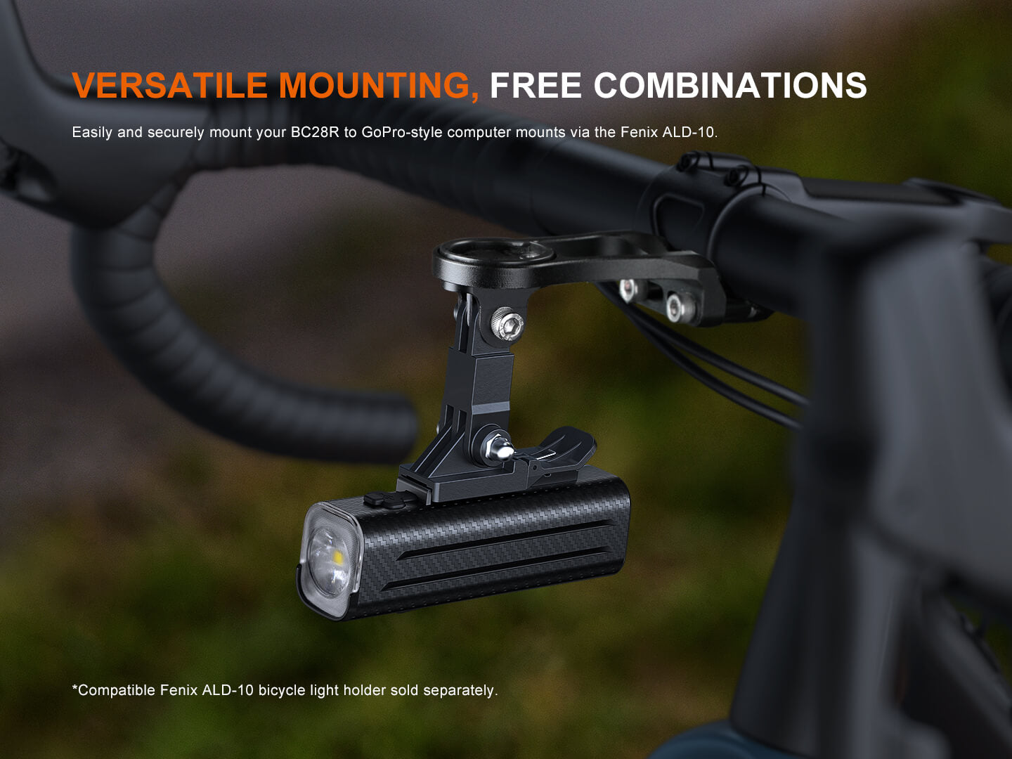 Fenix BC28R Smart Head & Tail Bike Light Combo | 2500 Lumens | Smart-Sync | IP66 | USB-C