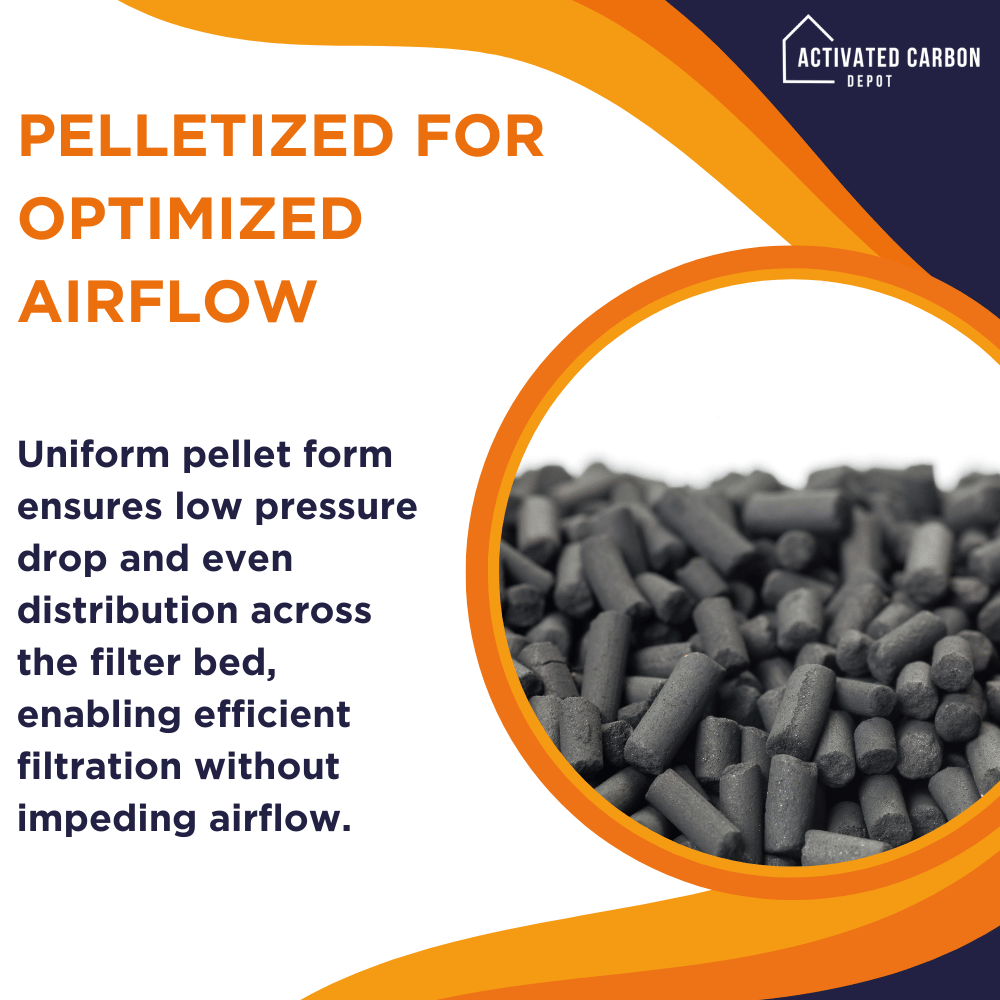Carbon for Kitchen Hoods - Pelletized for Optimized Airflow