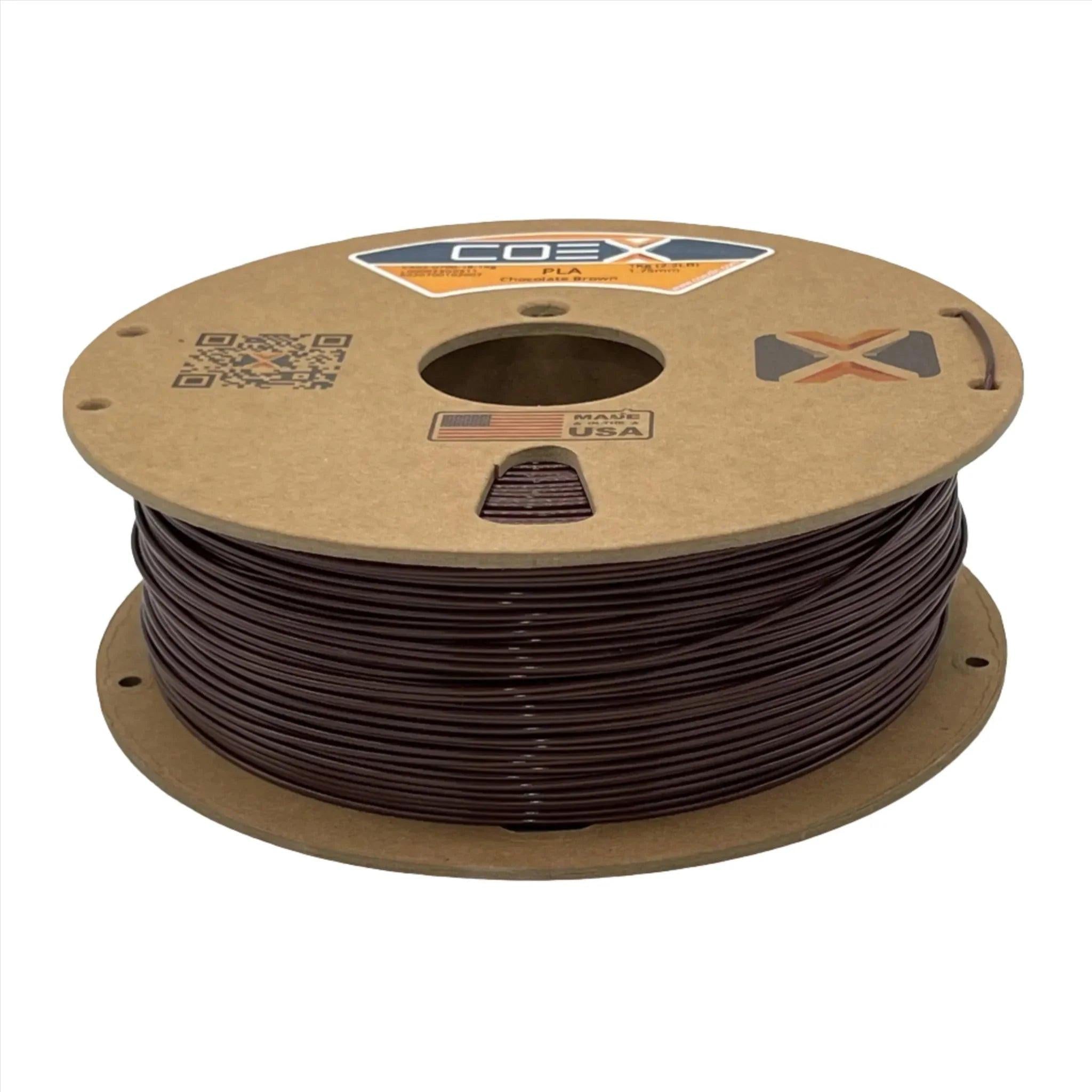 COEX 3D PLA Filament – Chocolate Brown – Easy Print, Smooth Finish 3D Printing Material