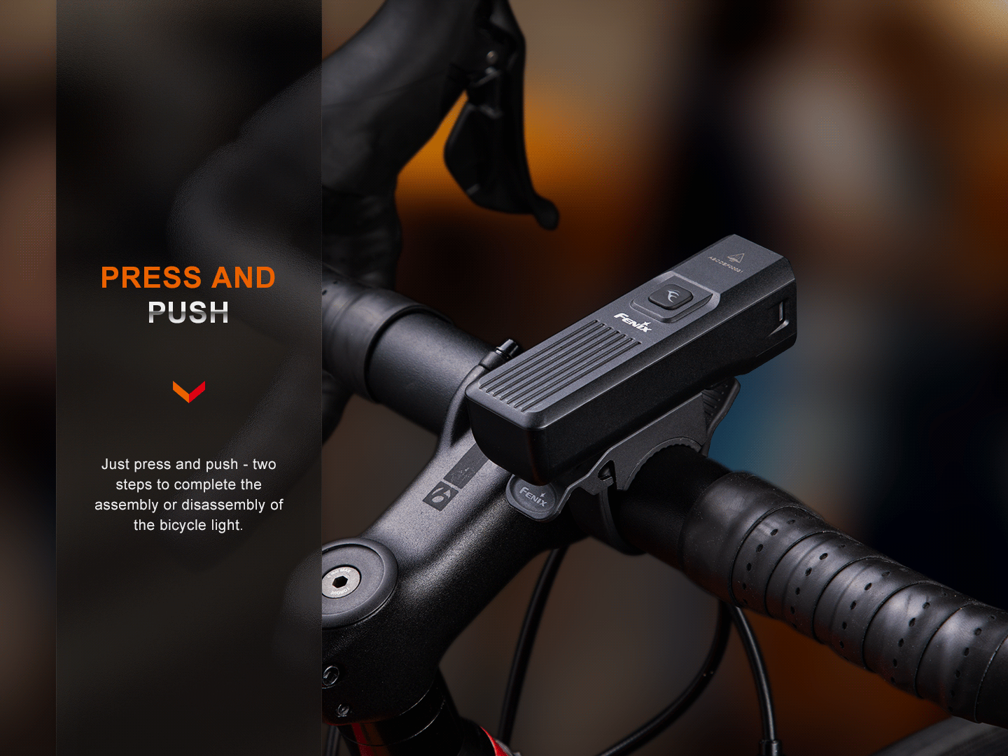 Fenix BC15R Rechargeable Bike Light | 400 Lumens | 31.5-Hour | 109g | IP66