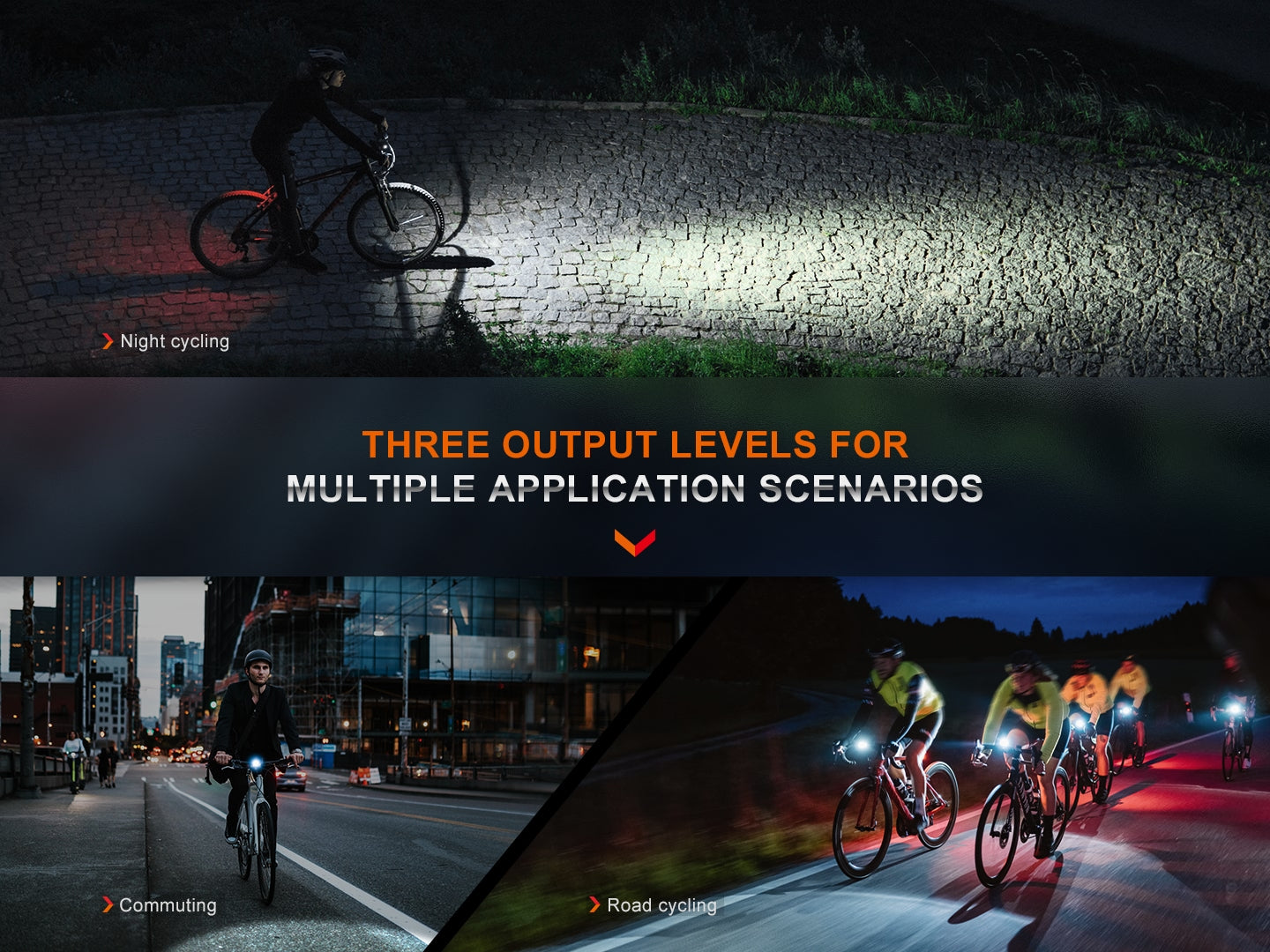 Fenix BC15R Rechargeable Bike Light | 400 Lumens | 31.5-Hour | 109g | IP66