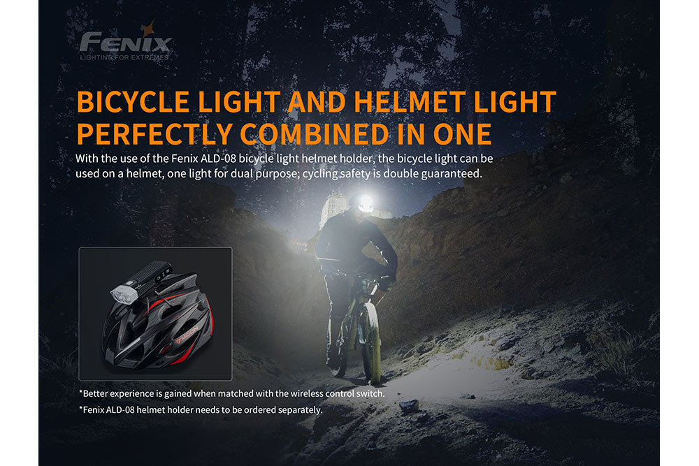 Fenix BC30 V2 LED Bike Light | 2200 Lumens | 610 ft | Dual Beam | Bluetooth