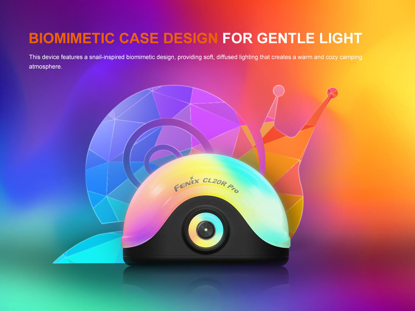 Fenix CL20R Pro Smart Multicolor Camping Lantern | 400 Lumens | RGB | Motion Sensing | IP65