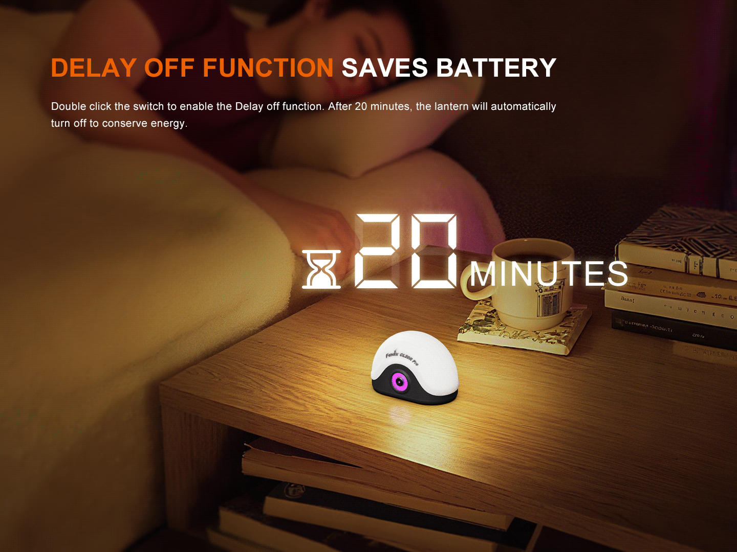 Fenix CL20R Pro Smart Multicolor Camping Lantern | 400 Lumens | RGB | Motion Sensing | IP65