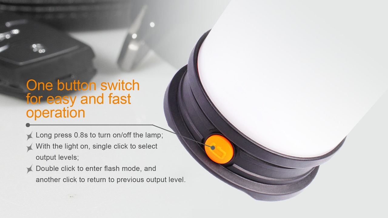 Fenix CL30R Rechargeable LED Camping Lantern | 650 Lumens | Power Bank | All-Season