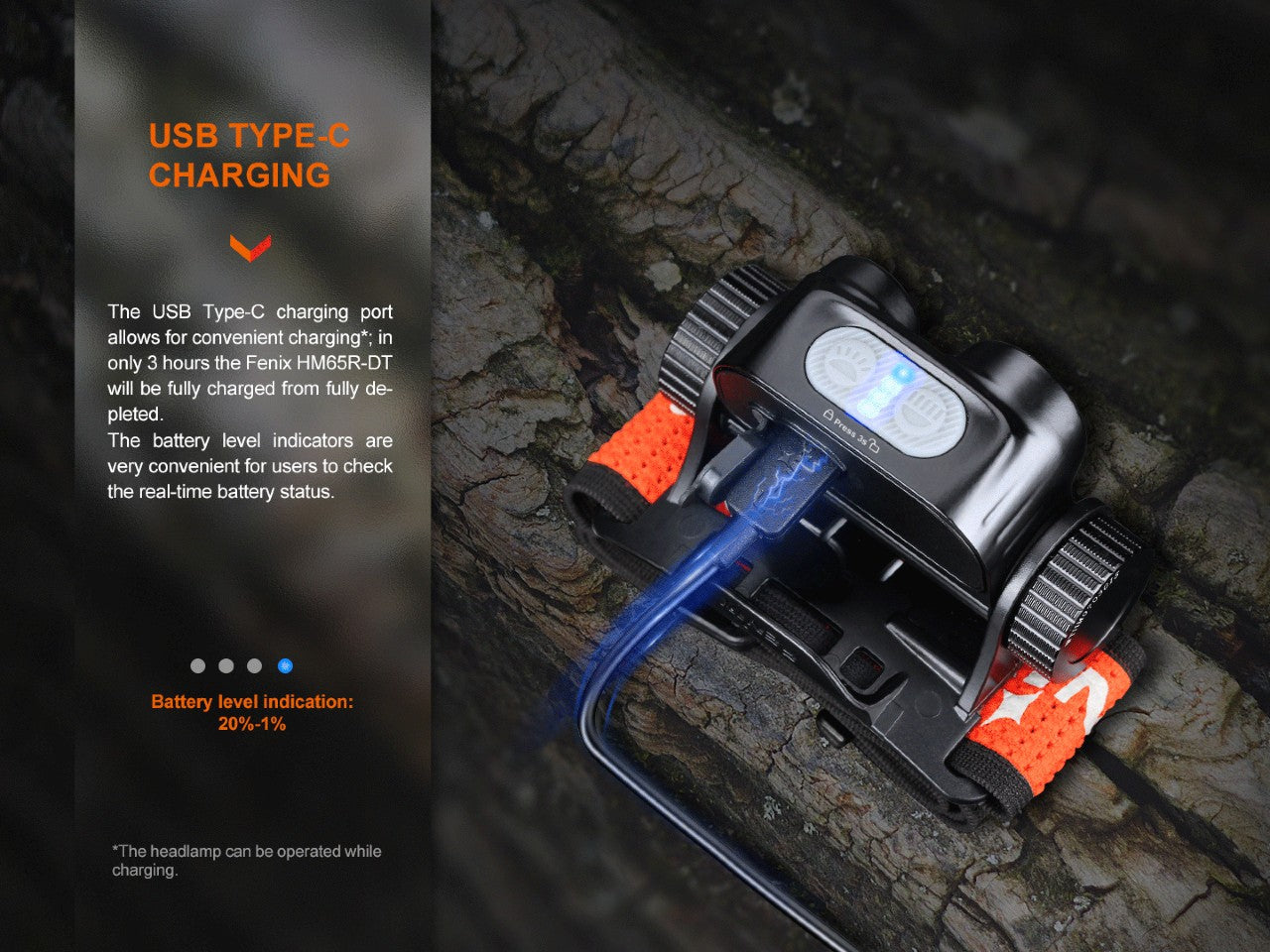 Fenix HM65R-DT Trail Running Headlamp | 1500 Lumens | Warm White 3000K | Magnesium