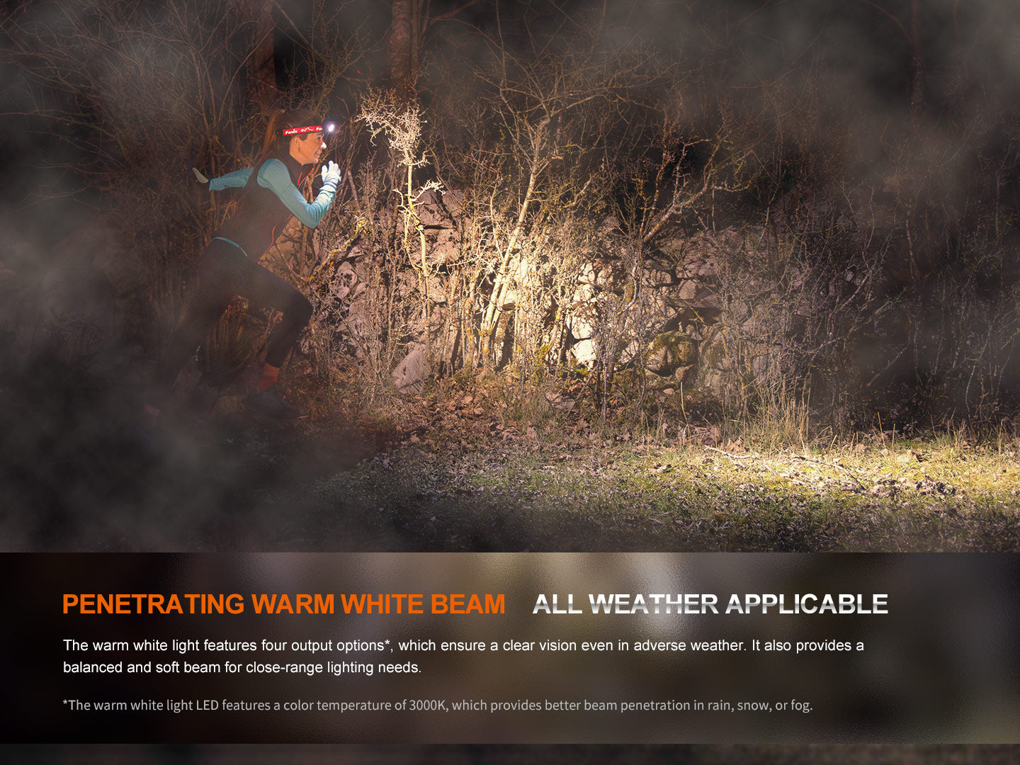 Fenix HM65R-T V2 Trail Running Headlamp | Magnesium | 170m | White & Warm White | IP68