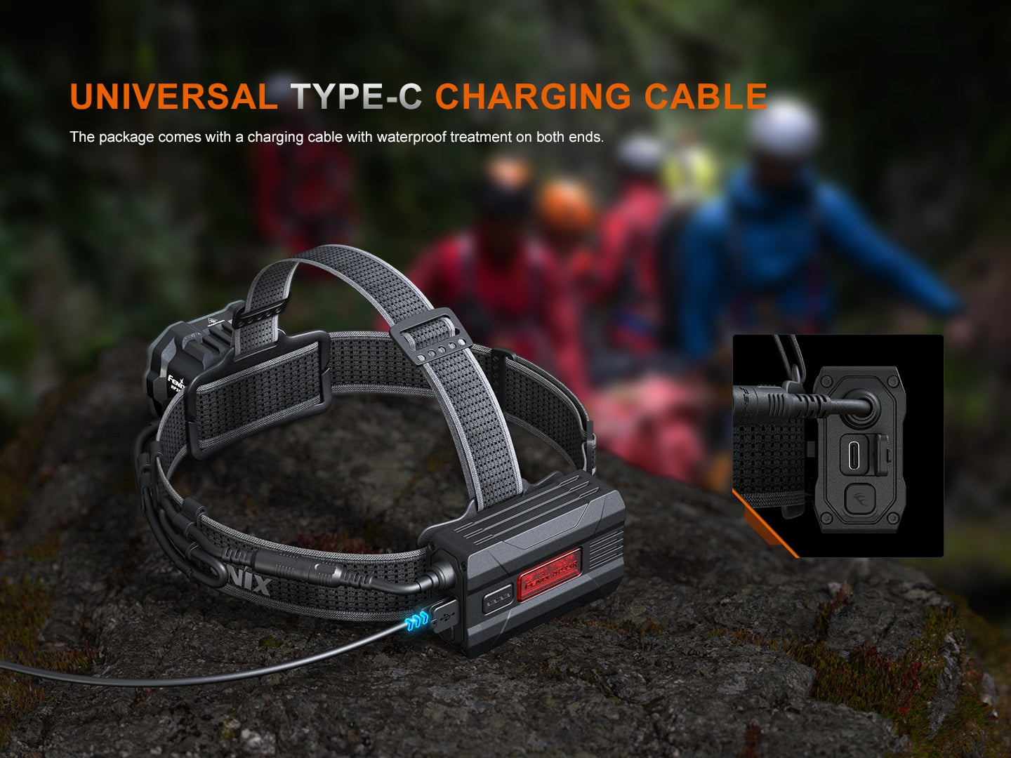 Fenix HP35R Search & Rescue Headlamp | 4000 Lumens | 500-Hour | Power Bank | IP66