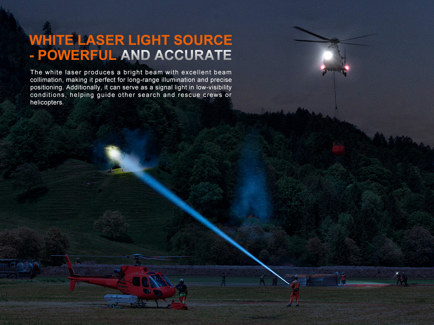 Fenix LR36R White Laser Searching Flashlight | 10,000 Lumens | 4134 ft | OLED | IP68