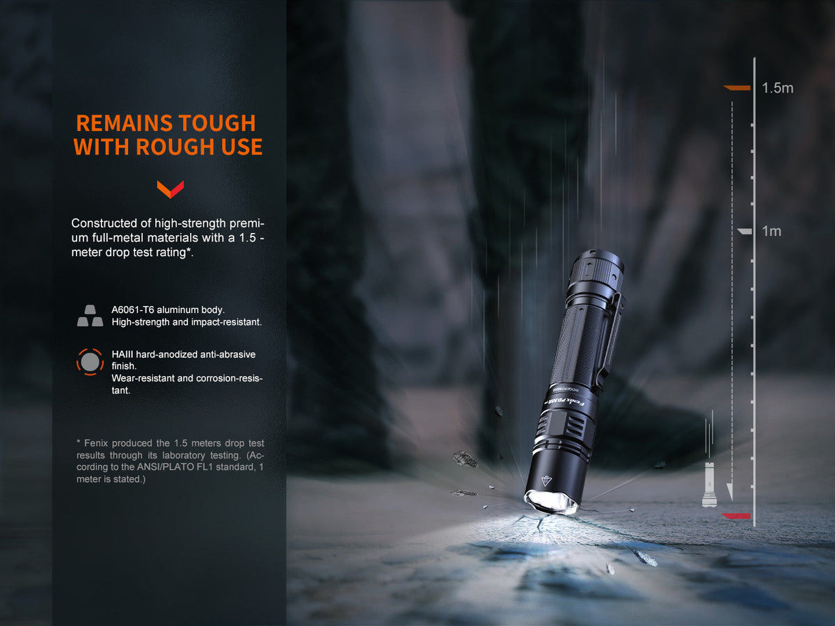 Fenix PD36R Pro Rechargeable Tactical Flashlight | 2800 Lumens | 1247 ft | IP68 | USB-C