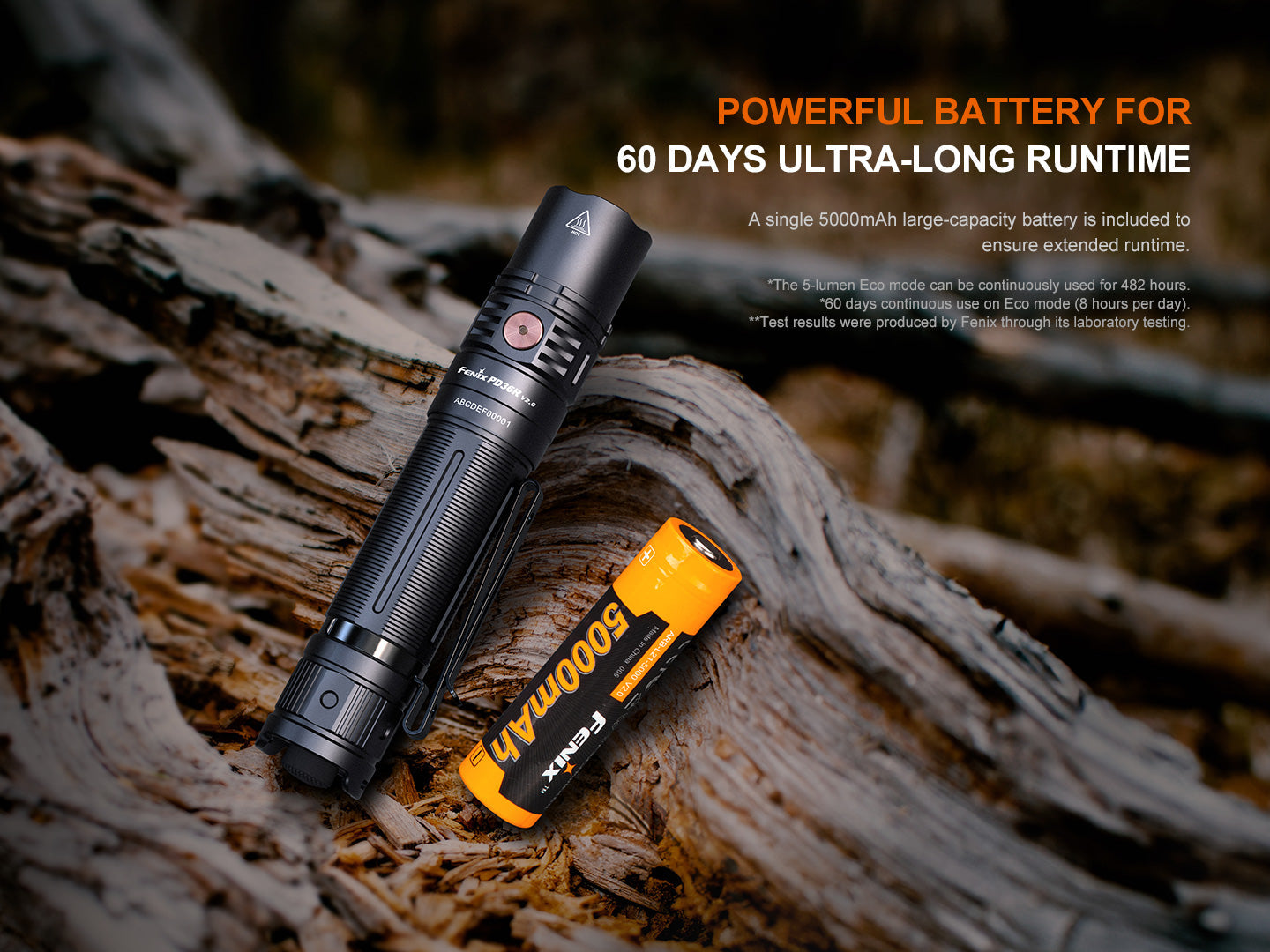Fenix PD36R V2 Compact Rechargeable Tactical Flashlight | 1700 Lumens | 396m | IP68