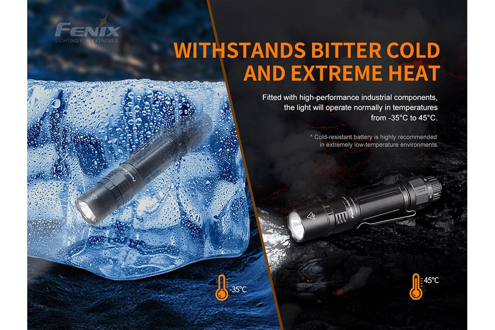 Fenix PD36 TAC Tactical Flashlight | 3000 Lumens | 898 ft Beam | USB-C | IP68