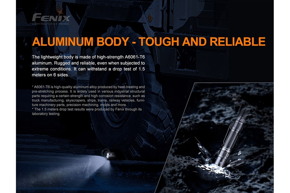 Fenix PD36 TAC Tactical Flashlight | 3000 Lumens | 898 ft Beam | USB-C | IP68