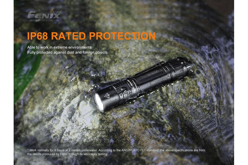 Fenix PD36 TAC Tactical Flashlight | 3000 Lumens | 898 ft Beam | USB-C | IP68