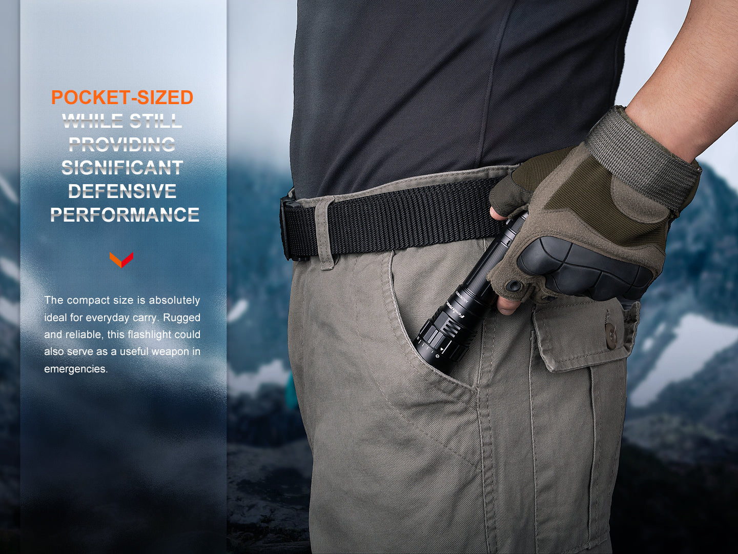 Fenix PD40R V3 Rechargeable Flashlight | 3000 Lumens | 500m | IP68