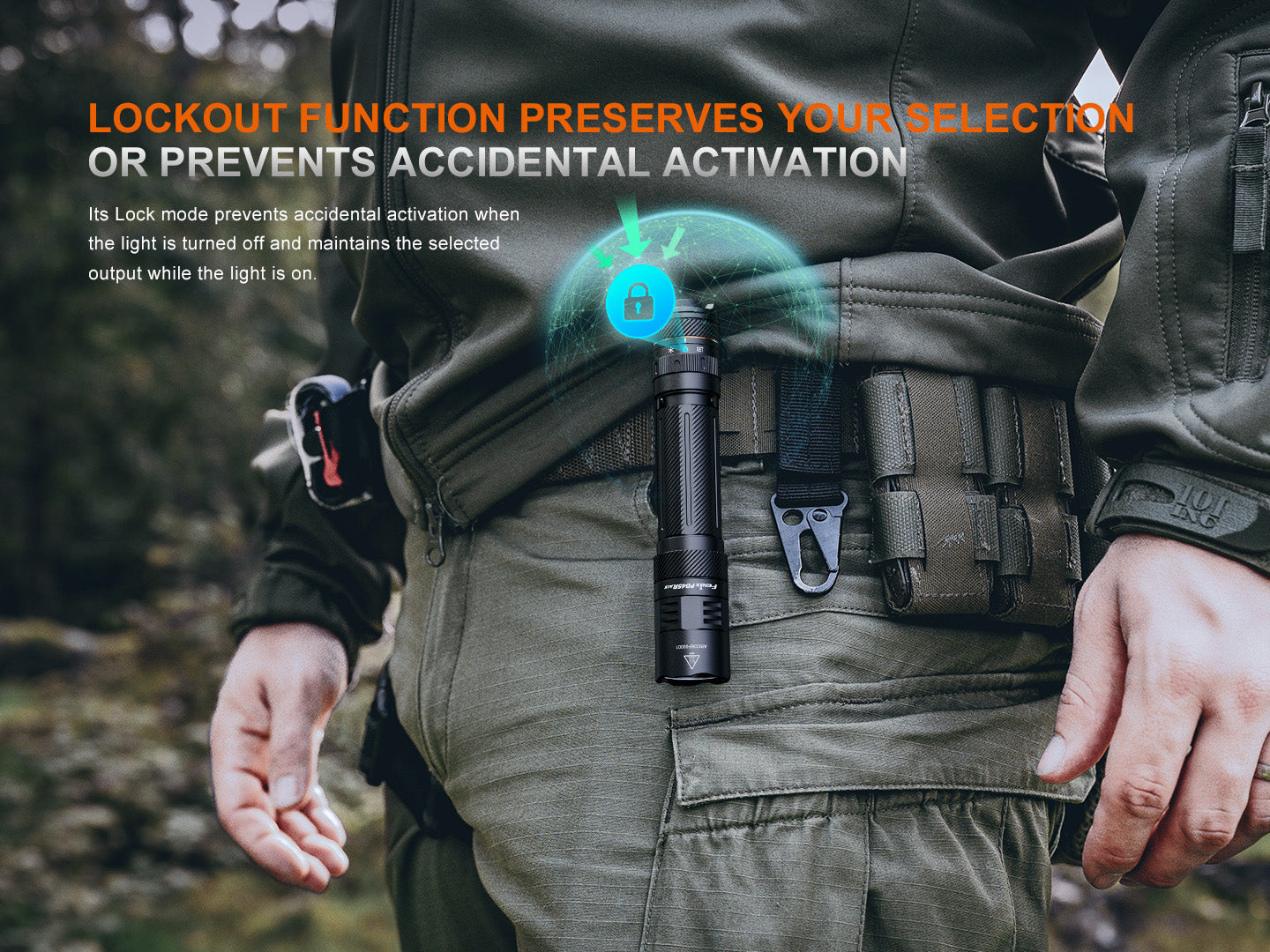 Fenix PD45R ACE Multi-Mode Tactical Flashlight | 3200 Lumens | 410m | SET Tech | IP68