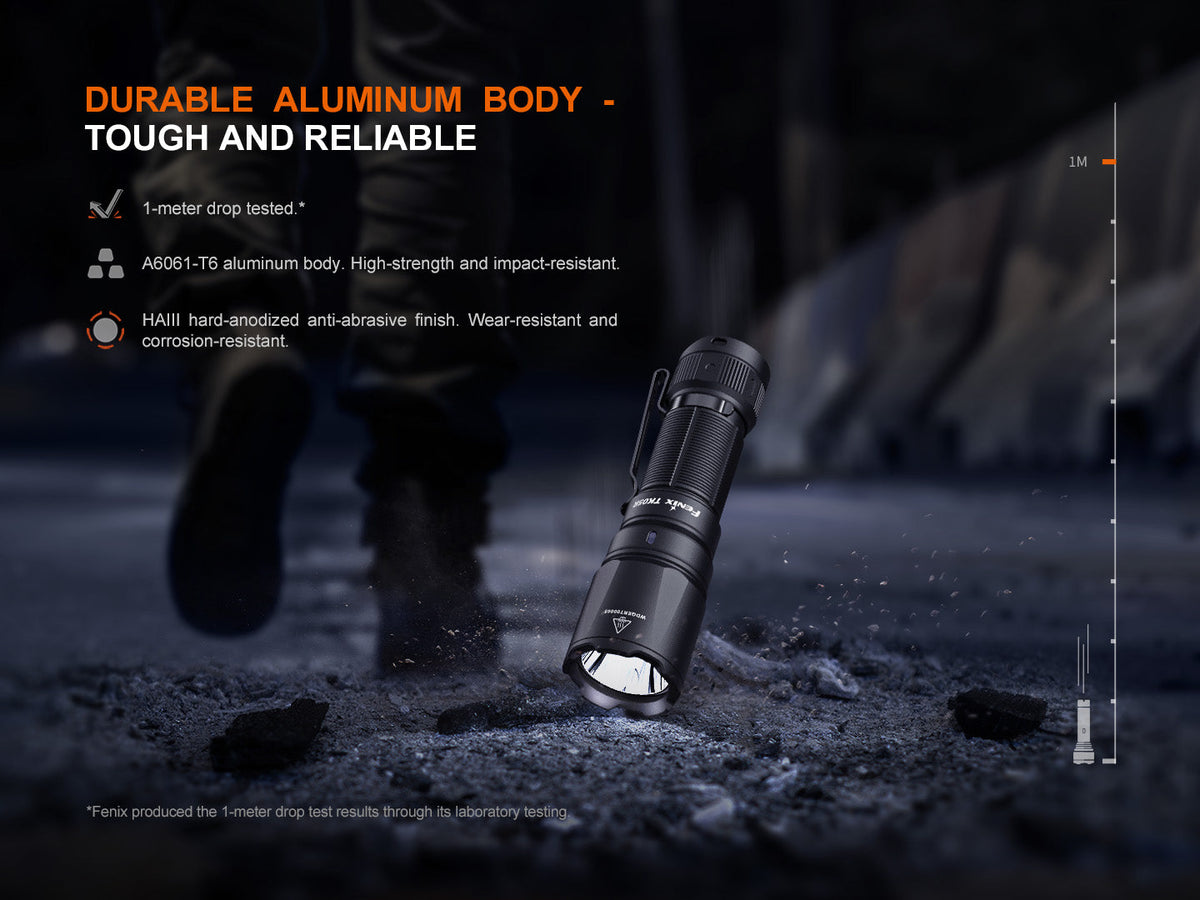 Fenix TK05R Compact Tactical EDC Flashlight | 1000 Lumens | 450m | APF | IP68 | USB-C