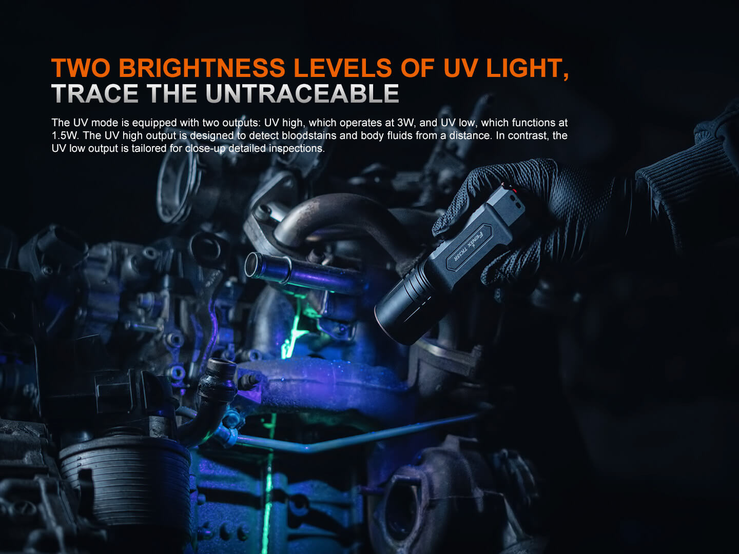 Fenix TK35R UV Tactical Flashlight | 5800 Lumens | 610m | Dual UV | USB-C | IP68