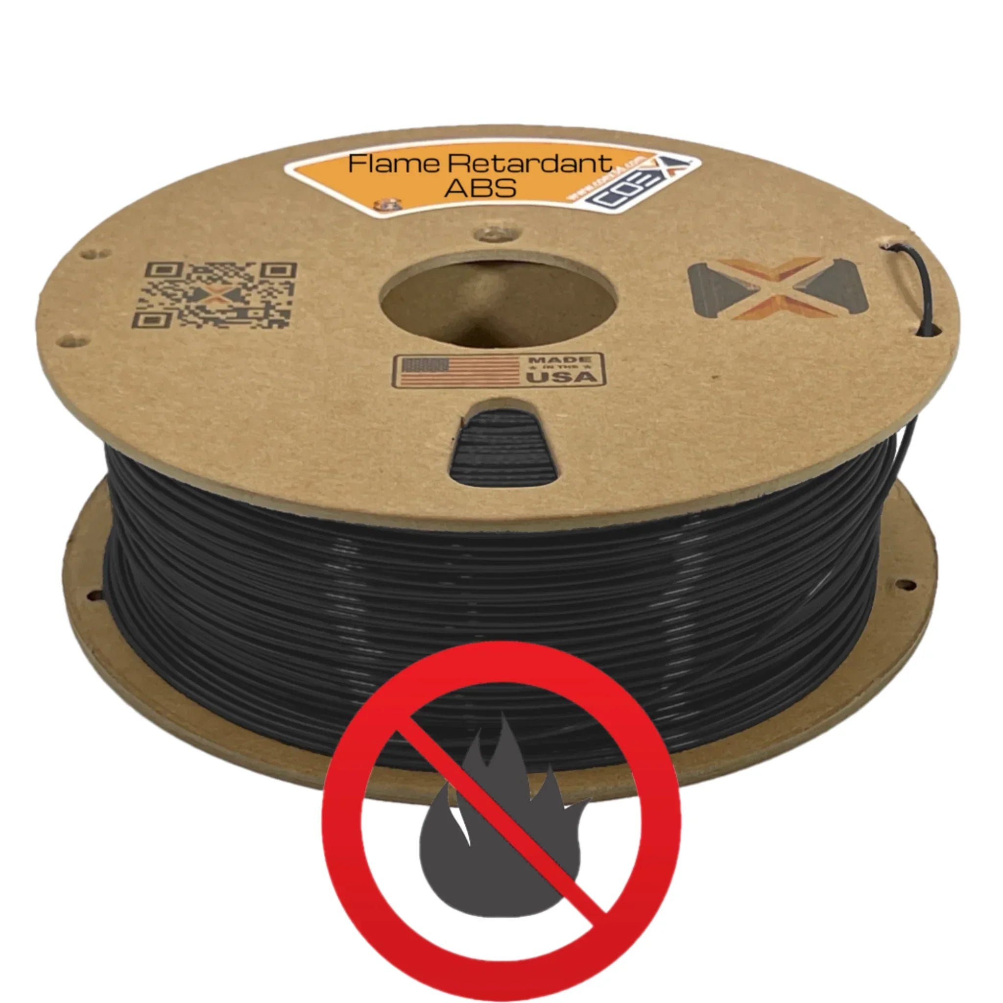 COEX 3D ABS Filament – Flame Retardant Black – UL94 V-0 Rated, Heat Resistant 3D Printing Material