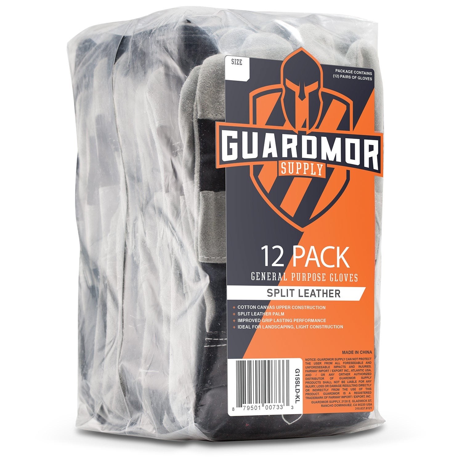 LIFT Safety Split Leather Work Glove | 12-Pack