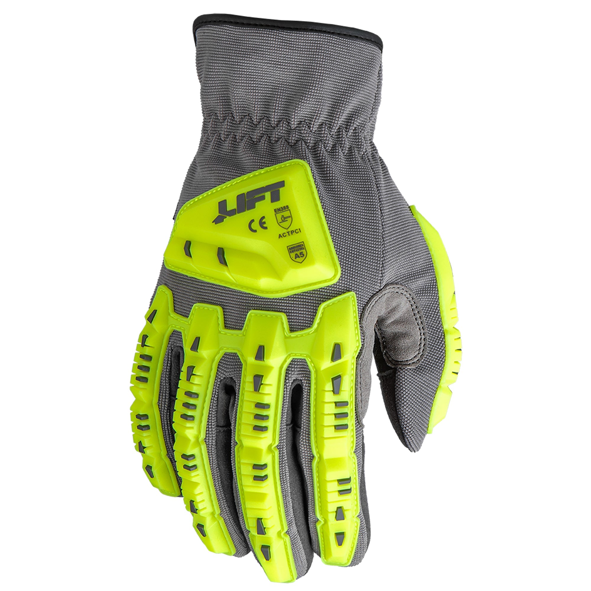 LIFT Safety Super Duty SDS-1250 Impact Glove | ANSI A6 Cut | Clarino Palm