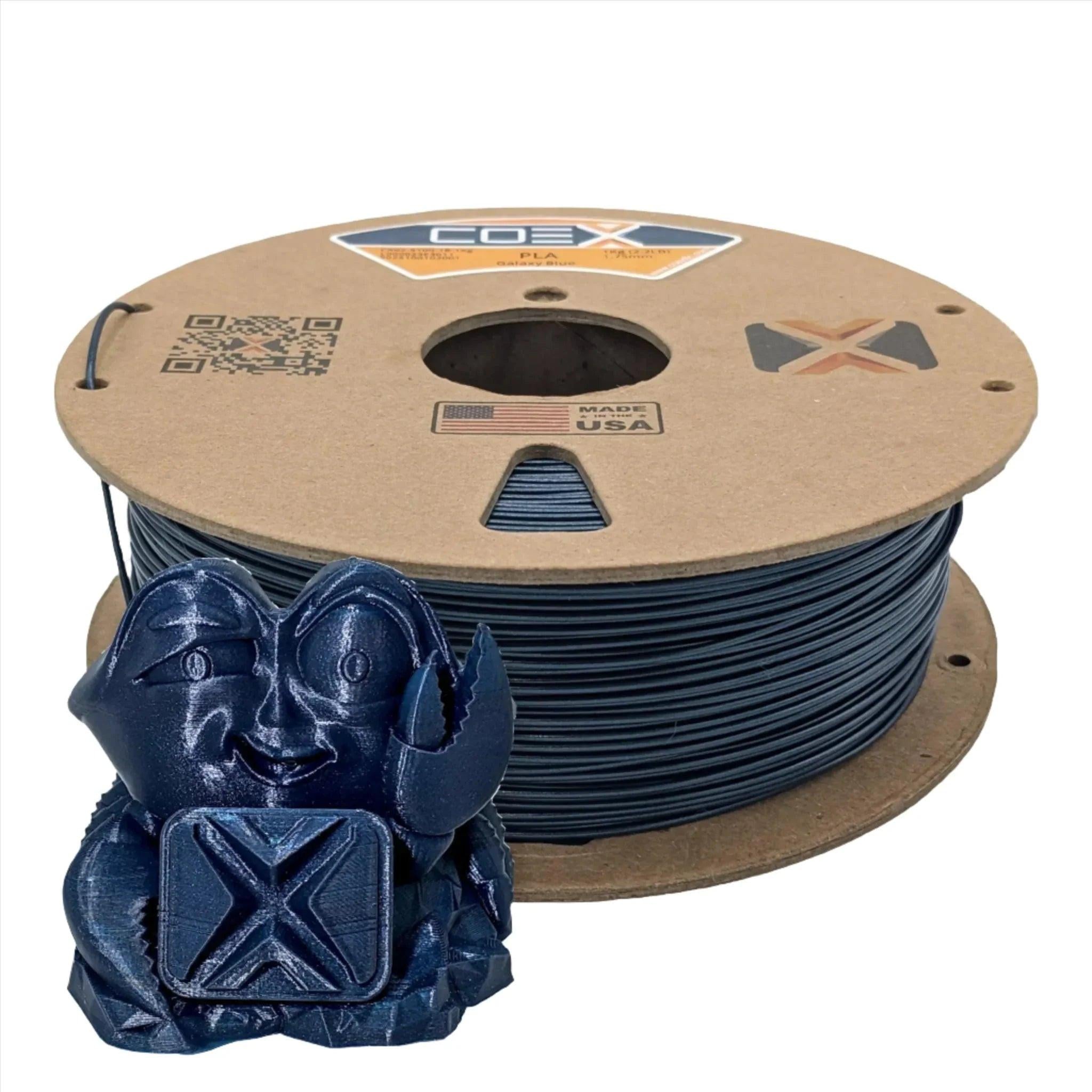 COEX 3D PLA Filament – Galaxy Blue – Easy Print, Smooth Finish 3D Printing Material
