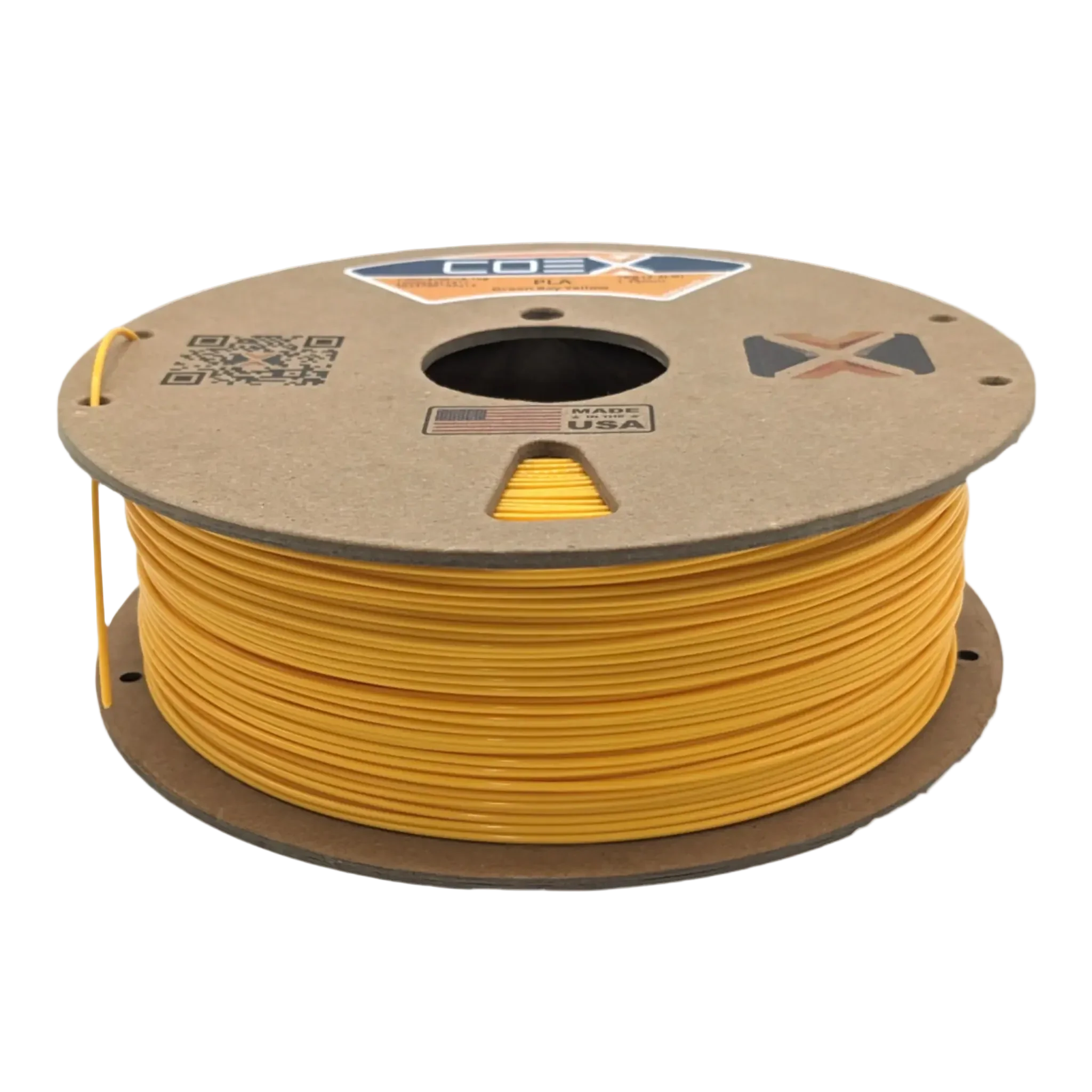 COEX 3D PLA Prime Filament – Green Bay Yellow – Smooth Finish, Easy Print PLA
