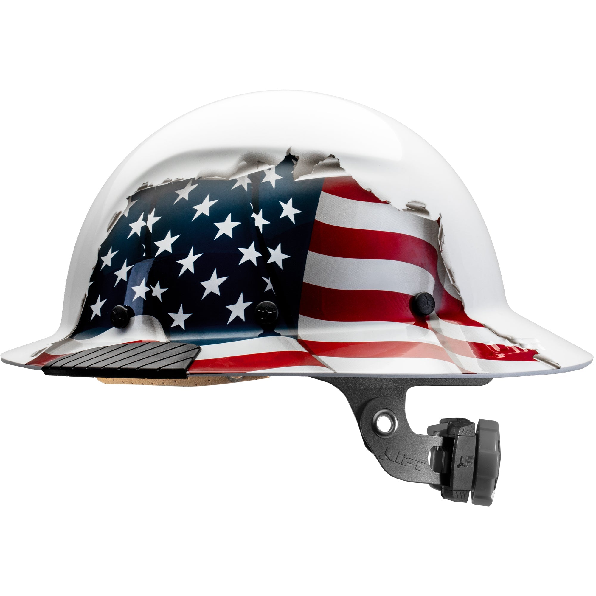 LIFT Safety DAX American Flag Full Brim Hard Hat | ANSI Type I Class G | EN 397