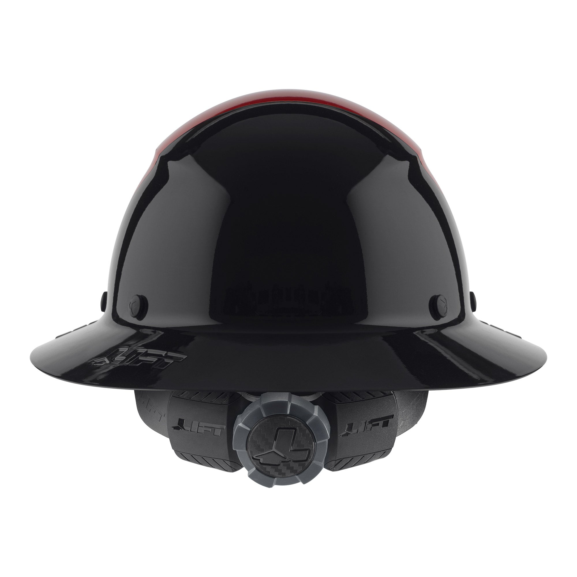 LIFT Safety DAX Fifty/50 Red Full Brim Hard Hat | ANSI Type I Class G | EN 397