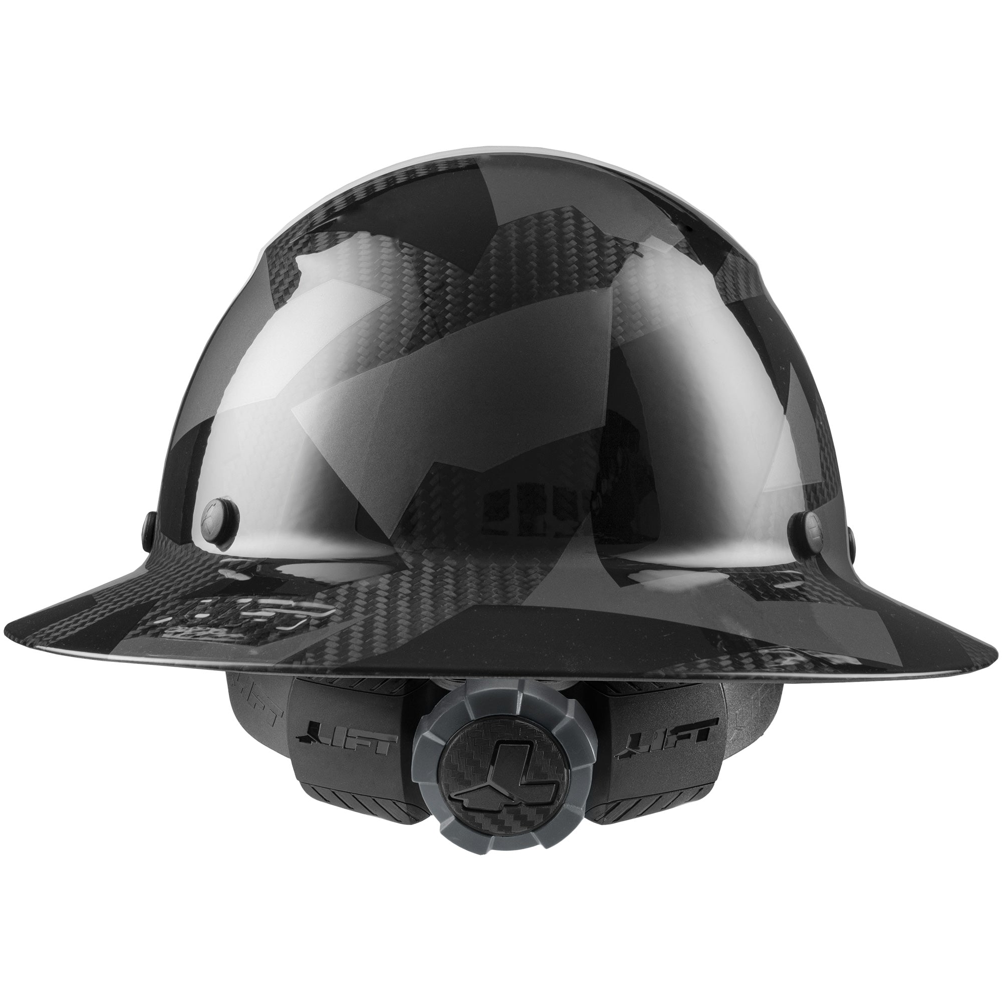 LIFT Safety DAX Carbon Fiber Camo Full Brim Hard Hat | ANSI Type I Class C | EN 397