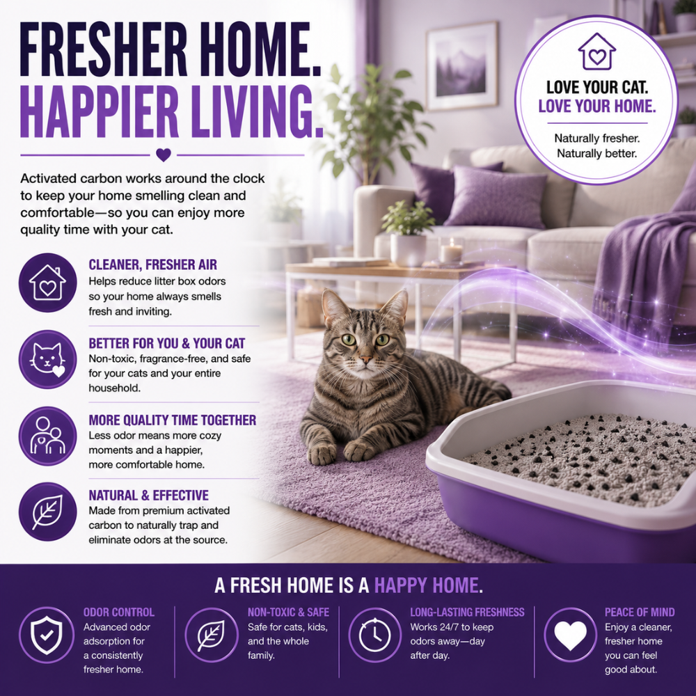 carbon for cat litter boxes