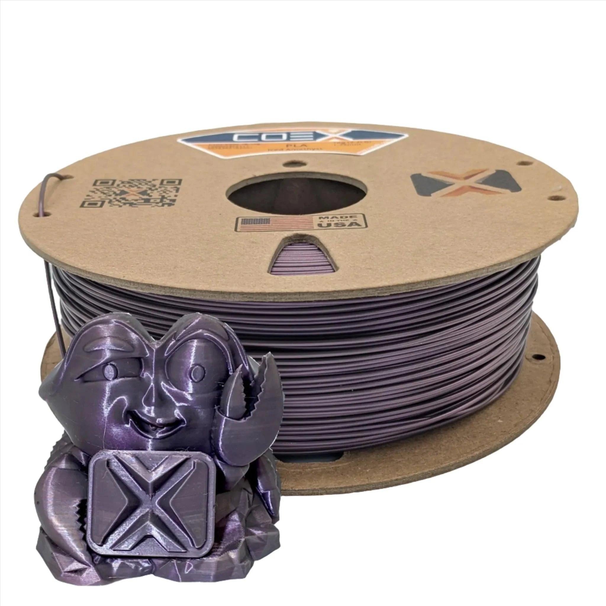 COEX 3D PLA Filament – Iced Amethyst – Easy Print, Smooth Finish 3D Printing Material