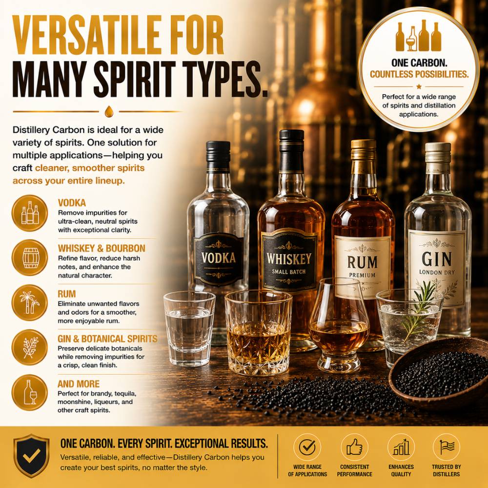 Granular Activated Carbon for Distilling
