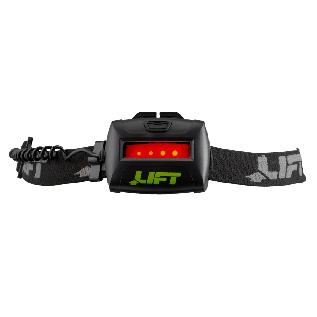 LIFT Safety ArcLite 180 Degree Headlamp | 300 Lumens | Rear Red Light | Hard Hat Mount