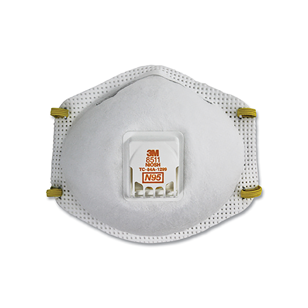 3M N95 Particulate Respirator – Half Facepiece, Two Fixed Straps, Regular Size (Box of 10)