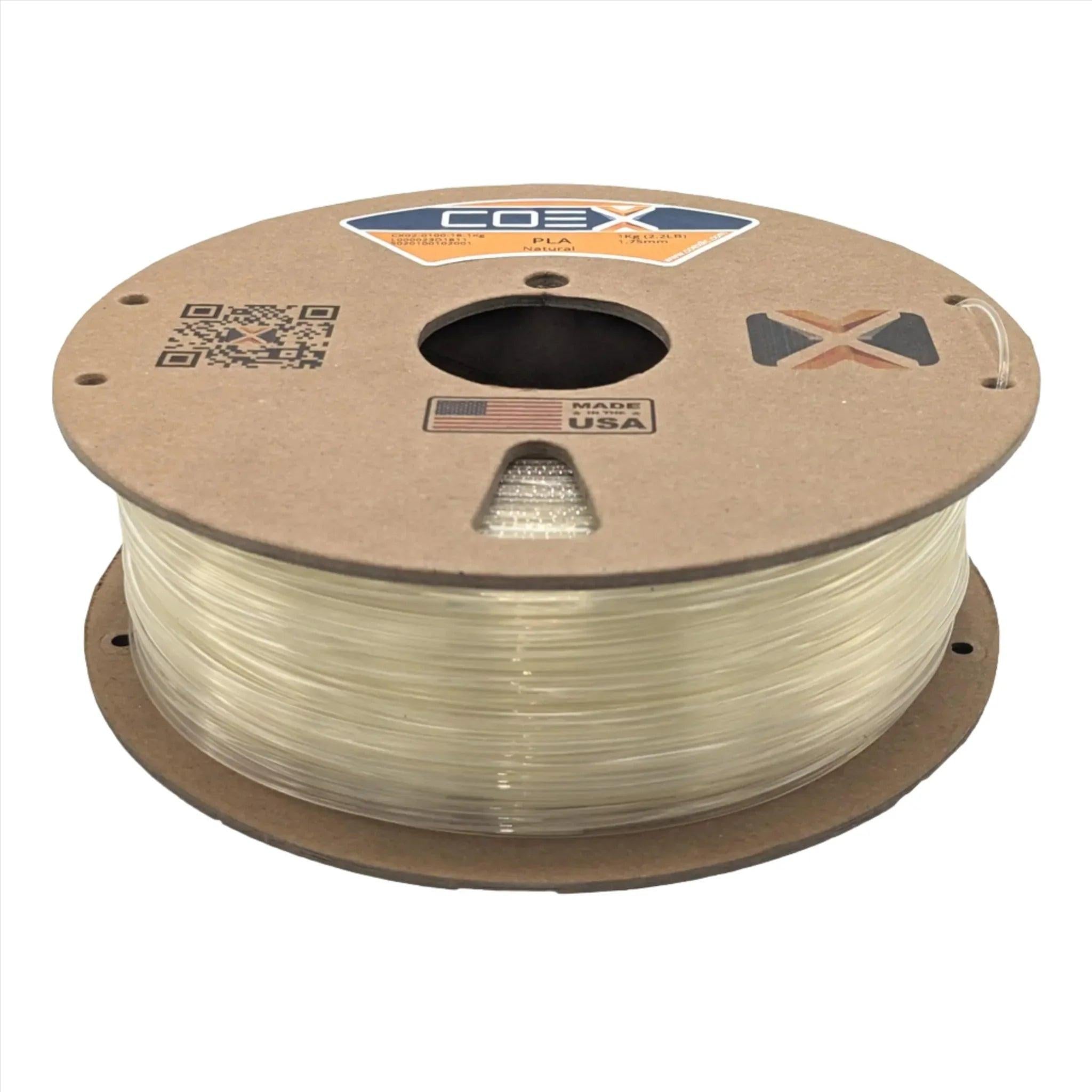 COEX 3D Standard PLA Filament – Natural – Easy Print, Smooth Finish 3D Printing Material