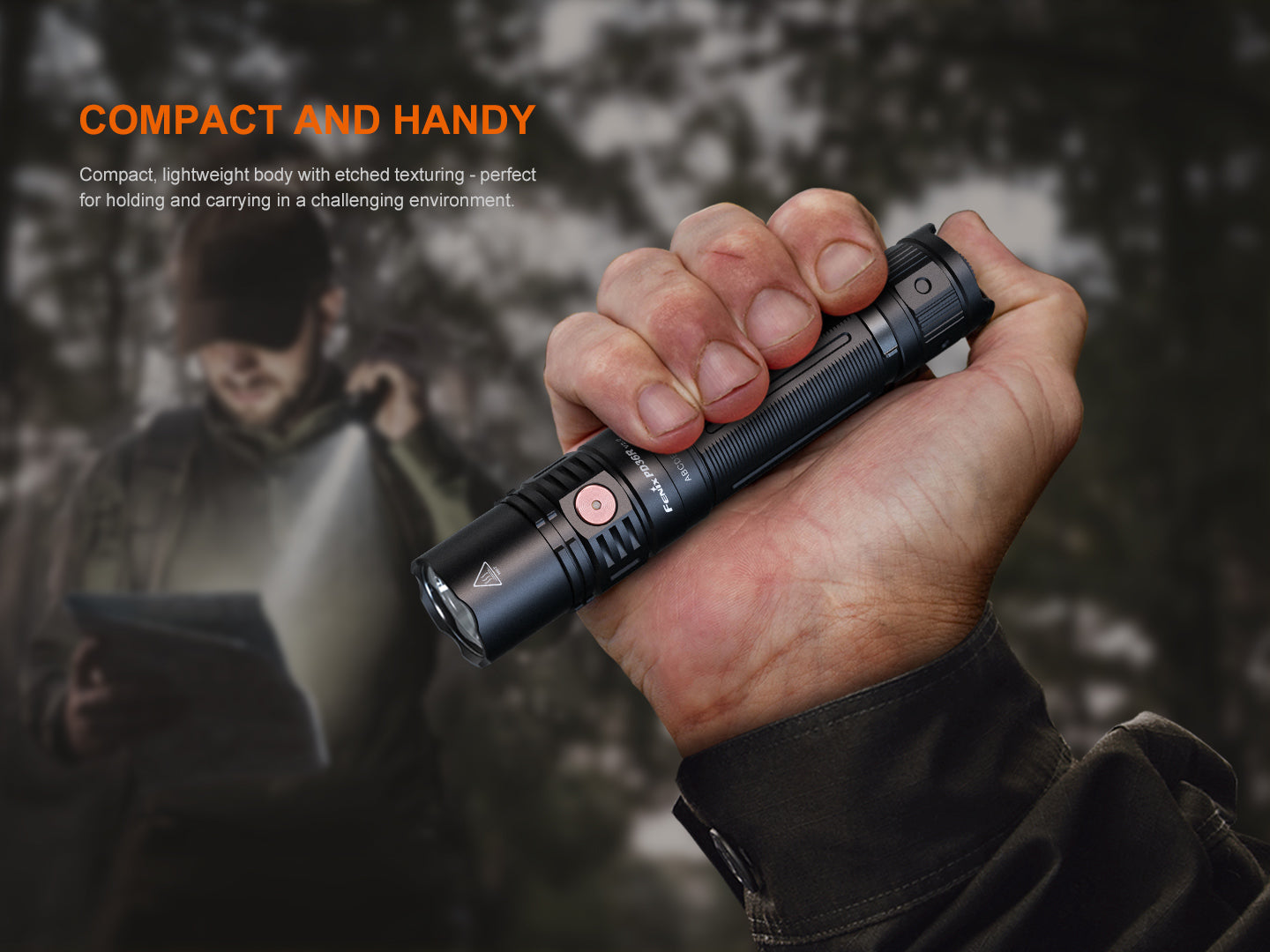Fenix PD36R V2 Compact Rechargeable Tactical Flashlight | 1700 Lumens | 396m | IP68