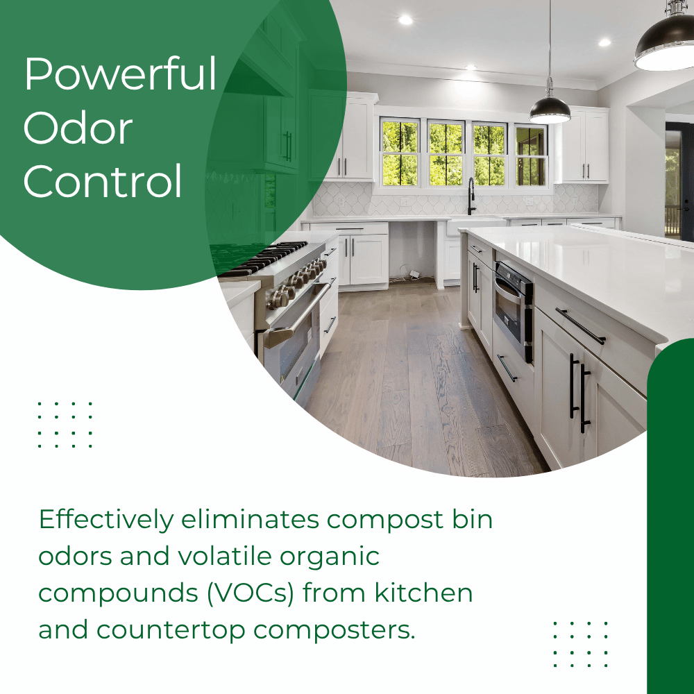 carbon for compost filter refill - Powerful Odor Control