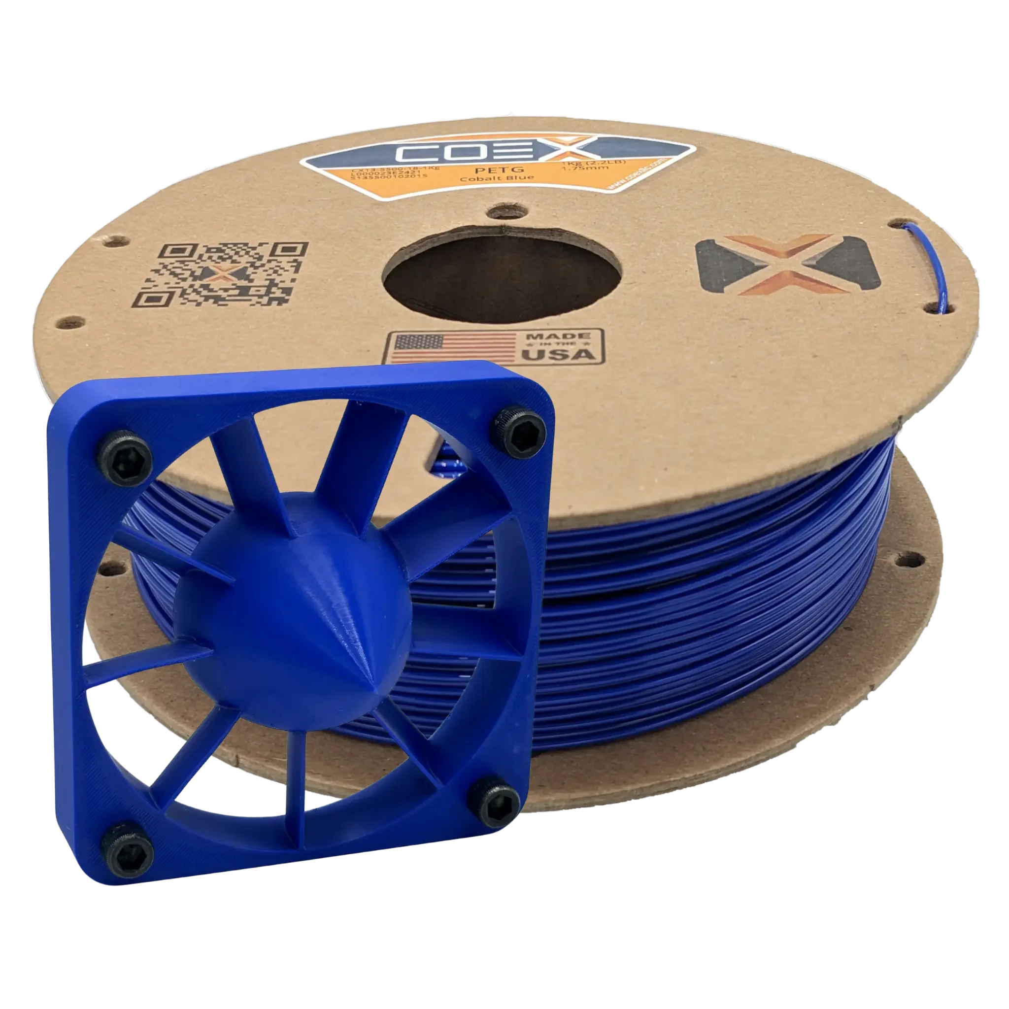 COEX 3D PETG Filament – Cobalt Blue – Durable, Smooth Finish 3D Printing Material