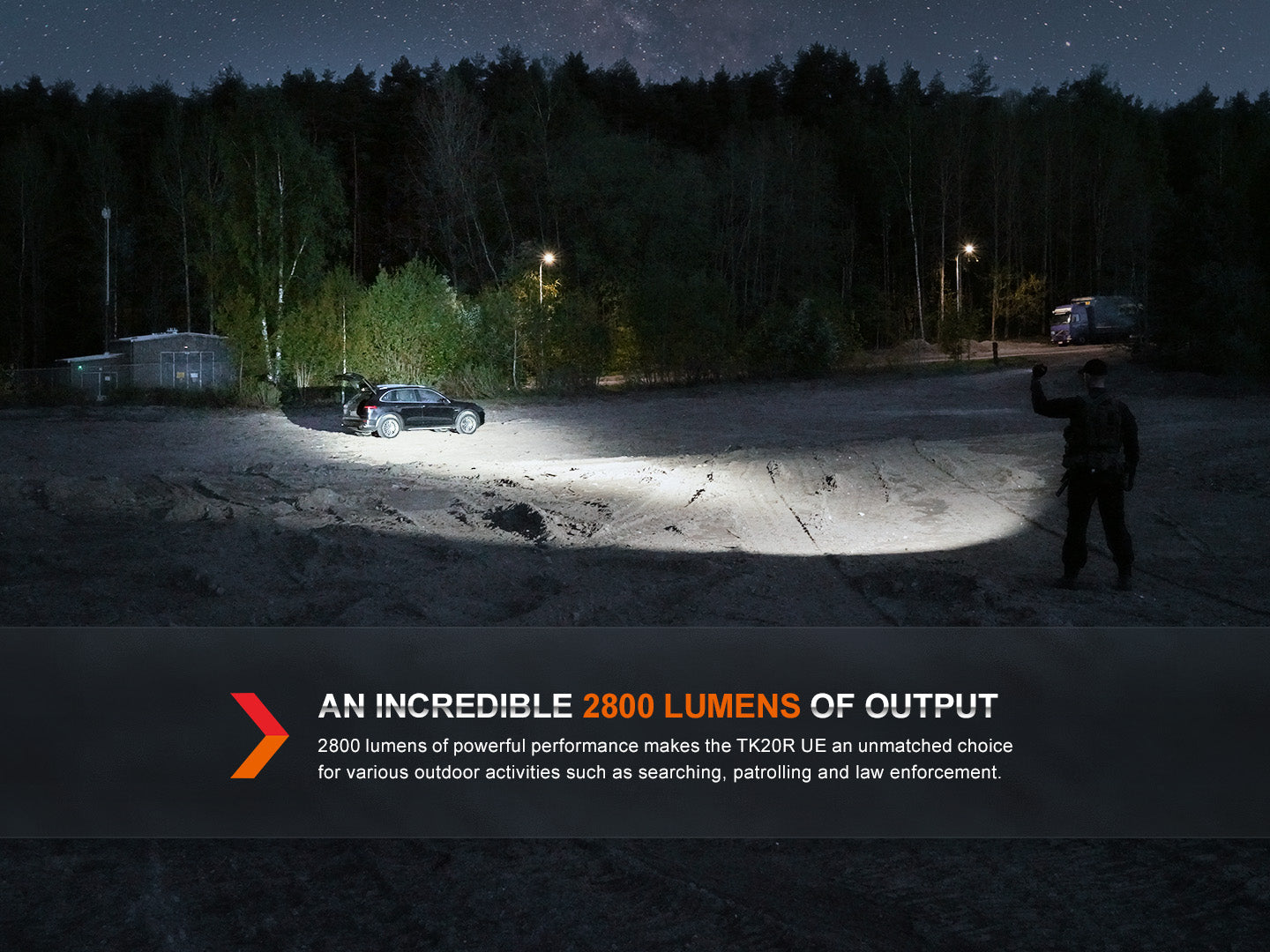 Fenix TK20R UE Tactical Flashlight | 2800 Lumens | FlexiSensa | 4 Colors
